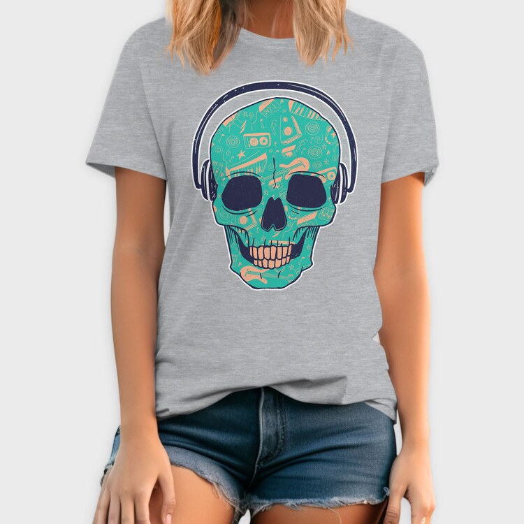 Skull Dj, Tricou Barbati (Unisex)
