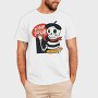 Cartoon French Skull Bone Jour, Tricou Barbati (Unisex)