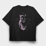 Lioness And Nature Tote, Tricou Oversize Barbati (Unisex)