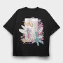 Small Fairy With Flowers Fairy Core 05, Tricou Oversize Barbati (Unisex)