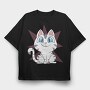 Cartoon Kitten, Tricou Oversize Barbati (Unisex)