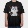 Cartoon Kitten, Tricou Oversize Barbati (Unisex)