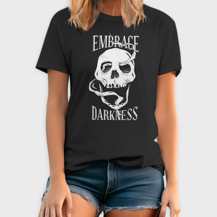 Smoke Skull Embrace Darkness, Tricou Barbati (Unisex)