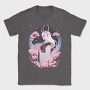 Demon Japanese Fantasy Girl Sorceress Horn Sakura, Tricou Barbati (Unisex)