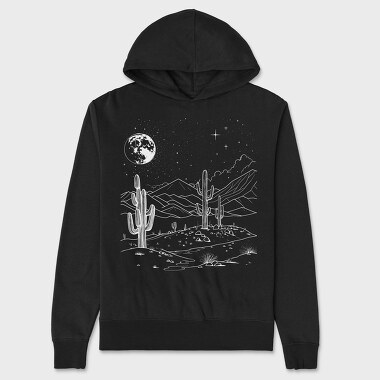 Desert And Cactus, Hanorac Oversize Barbati (Unisex)