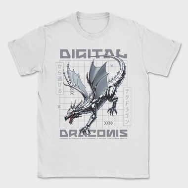 Digital Dragon Trend, Tricou Barbati (Unisex)