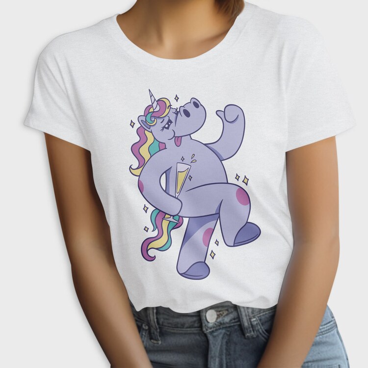 Purple Unicorn Drunk Party, Tricou Femei