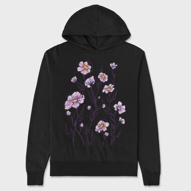 Flowers Watercolor Tote, Hanorac Oversize Barbati (Unisex)