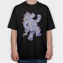 Purple Unicorn Drunk Party, Tricou Oversize Barbati (Unisex)