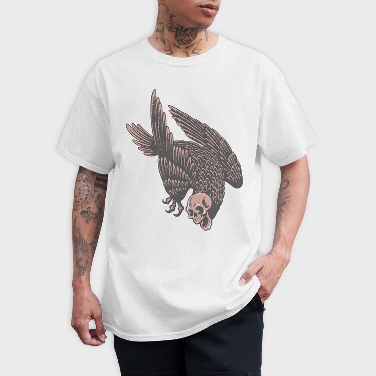 Skull Hawk, Tricou Barbati (Unisex)