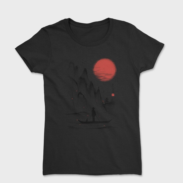 Japanese Traditional Landscape, Tricou Femei