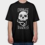 Smoke Skull Embrace Darkness, Tricou Oversize Barbati (Unisex)