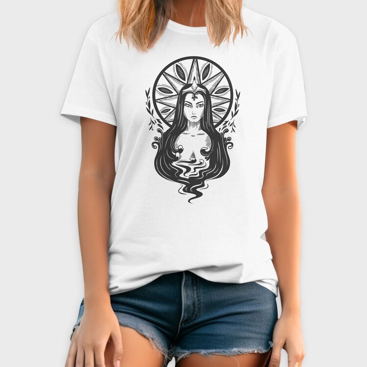 Queen Dark Art Nouveau 07, Tricou Barbati (Unisex)