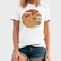Cute Sloth In Retro Sunset, Tricou Barbati (Unisex)