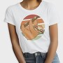 Cute Sloth In Retro Sunset, Tricou Femei