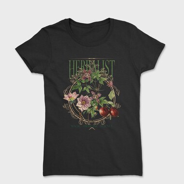 Flowers And Leaves Nature Cottagecore Herbology, Tricou Femei