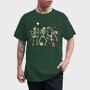 Quirky Christmas Dancing Skeletons, Tricou Barbati (Unisex)