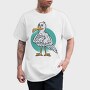 Cartoon Seagull Bird Angry, Tricou Barbati (Unisex)