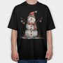 Watercolor Snowman, Tricou Oversize Barbati (Unisex)