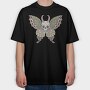 Skull Moth Wings, Tricou Oversize Barbati (Unisex)