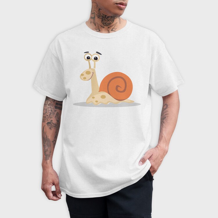 Snail Smile, Tricou Barbati (Unisex)