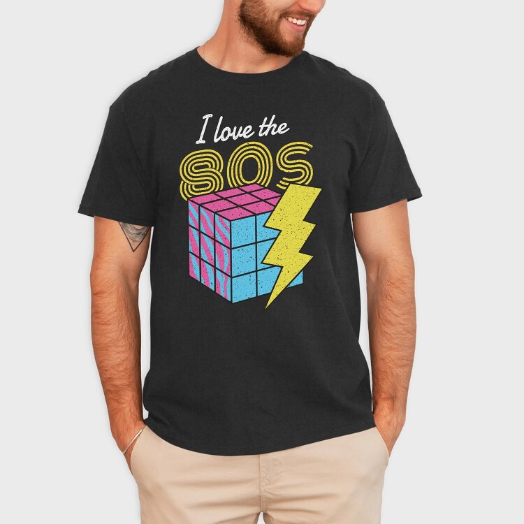 I Love the 80's, Tricou Barbati (Unisex)