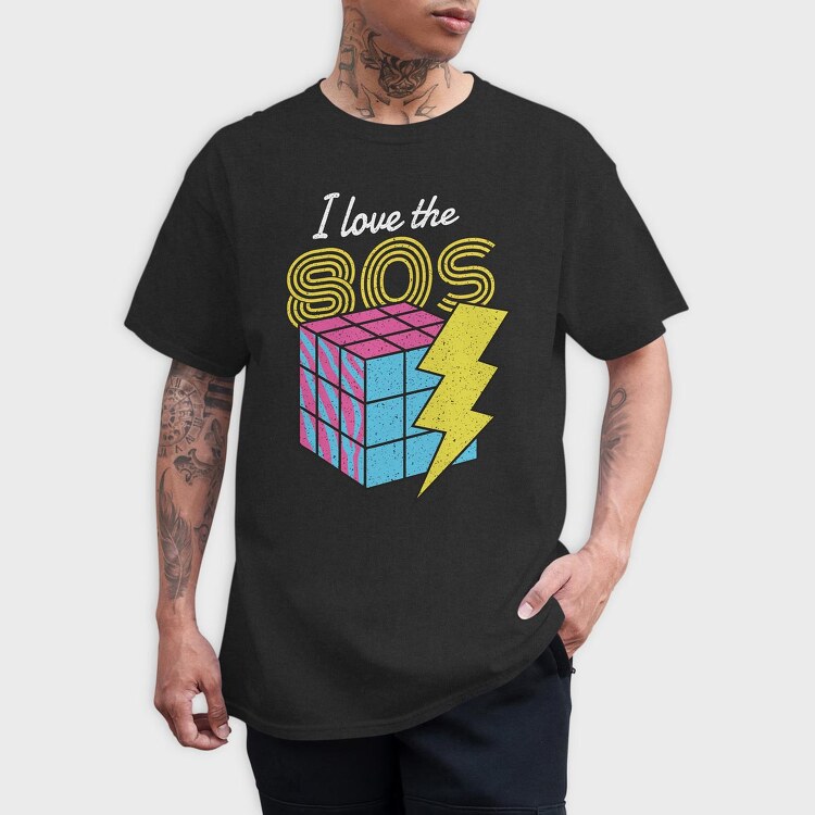 I Love the 80's, Tricou Barbati (Unisex)