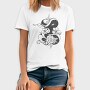 Snake And Flowers Tattoo, Tricou Barbati (Unisex)