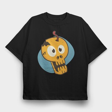 Cartoon Skull, Tricou Oversize Barbati (Unisex)