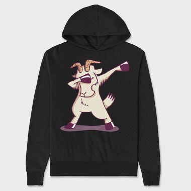 Dab Animal Comics Goat, Hanorac Oversize Barbati (Unisex)