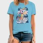 Cartoon Unicorn Hiking Pee On Mountain, Tricou Barbati (Unisex)