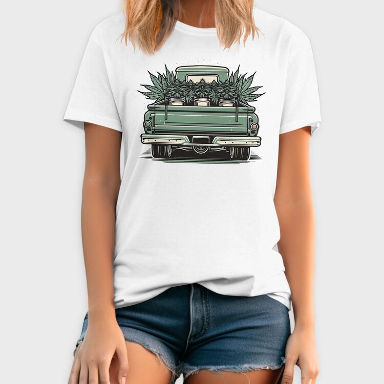 Loaded Truck With Weed Plants, Tricou Barbati (Unisex)