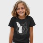 Rabbit Animal Divided Skull Head, Tricou Copii