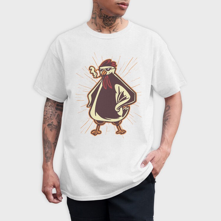 Cool Chicken Funny, Tricou Barbati (Unisex)