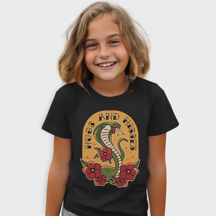 Snake Cobra Tattoo Style, Tricou Copii