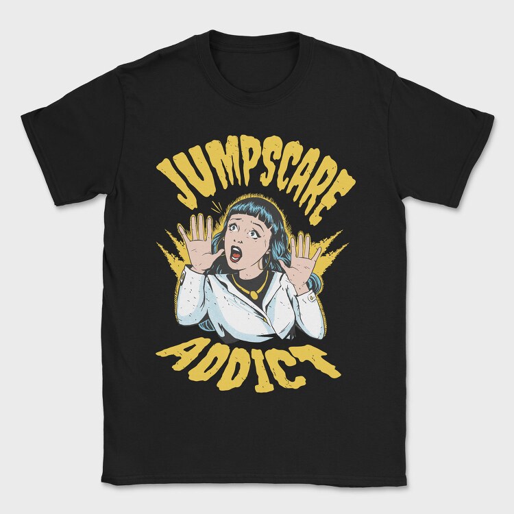 Jumpscare Addict, Tricou Barbati (Unisex)