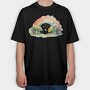 Watercolor Rainbow Fantasy, Tricou Oversize Barbati (Unisex)