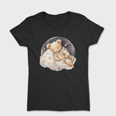 Watercolor Teddy Night, Tricou Femei
