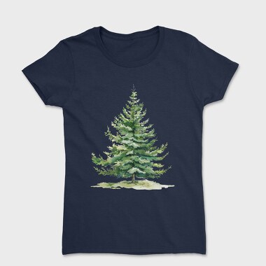 Watercolor Tree Clipping, Tricou Femei