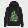 Watercolor Tree Clipping, Hanorac Oversize Barbati (Unisex)
