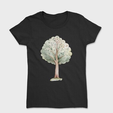 Watercolor Tree Forest, Tricou Femei