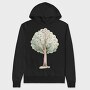 Watercolor Tree Forest, Hanorac Oversize Barbati (Unisex)