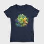 Watercolor Tropical Leaves, Tricou Femei