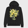 Watercolor Tulip Bouquet, Hanorac Oversize Barbati (Unisex)