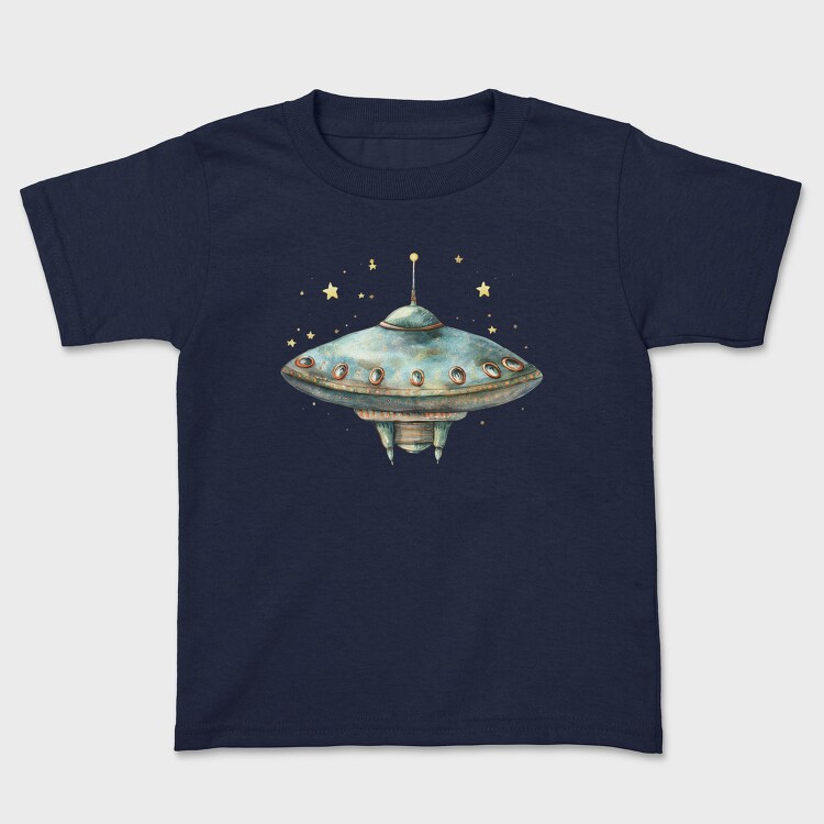 Watercolor Ufo Nursery, Tricou Copii