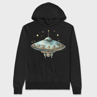 Watercolor Ufo Nursery, Hanorac Oversize Barbati (Unisex)