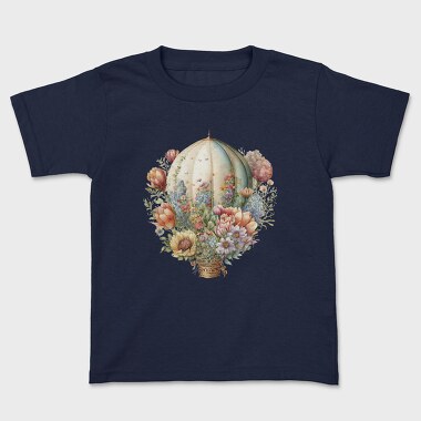 Watercolor Vintage Balloon, Tricou Copii