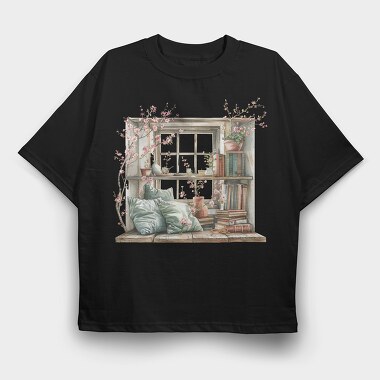 Watercolor Window Books, Tricou Oversize Barbati (Unisex)