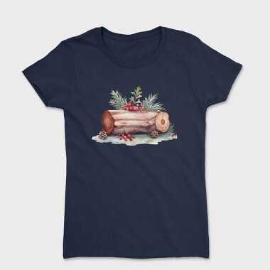 Watercolor Wood Christmas, Tricou Femei