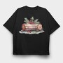 Watercolor Wood Christmas, Tricou Oversize Barbati (Unisex)